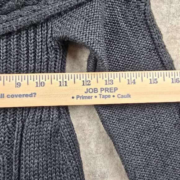 Heart N Crush Womens Black Cable Knit Tunic Sweater Size Small 100% Acrylic - Picture 6 of 6